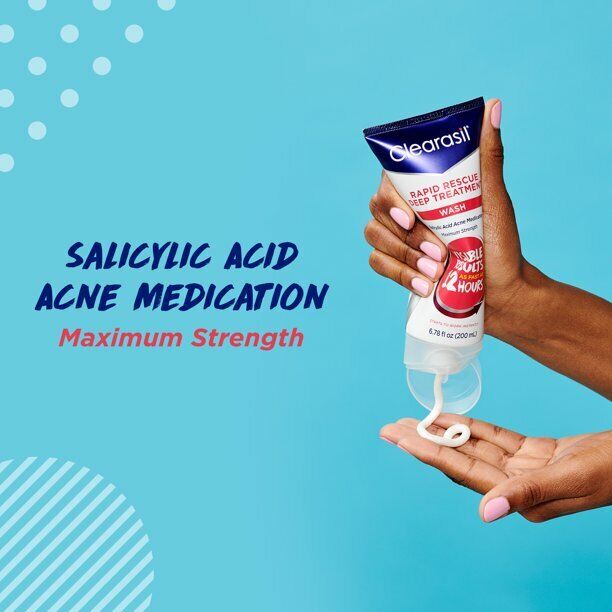 Clearasil Rapid Rescue Deep Treatment - Salicylic Acid 2% Acne Face Wash 200mL