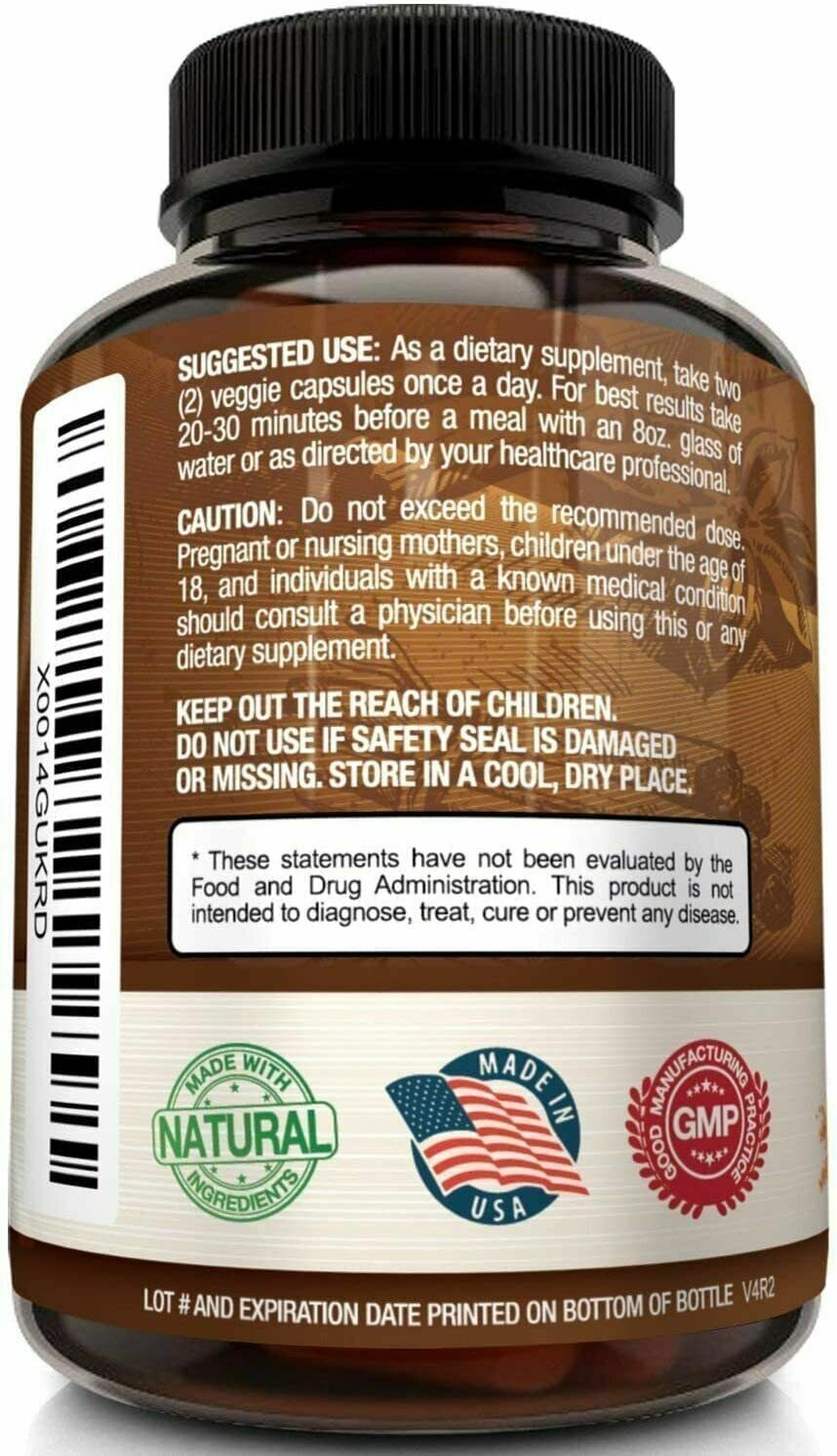 NutriFlair ORGANIC CEYLON CINNAMON 1200mg 120 Caps DOUBLE STRENGTH STRONG HEART