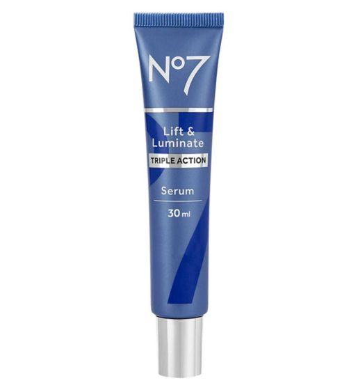 Boots No7 LIFT & LUMINATE Triple Action SERUM Anti-Aging Skin Brightening 30mL
