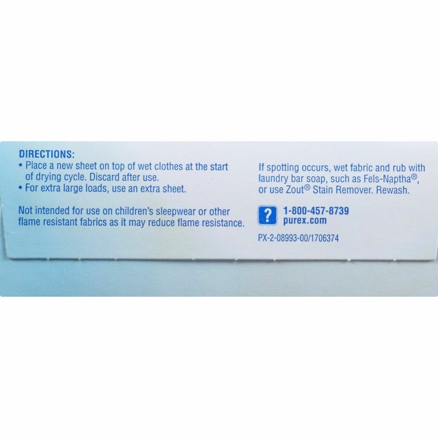 Purex Fabric Softener Tumble Dryer Sheets, Mountain Breeze 40 Pack FRESH STOCK
