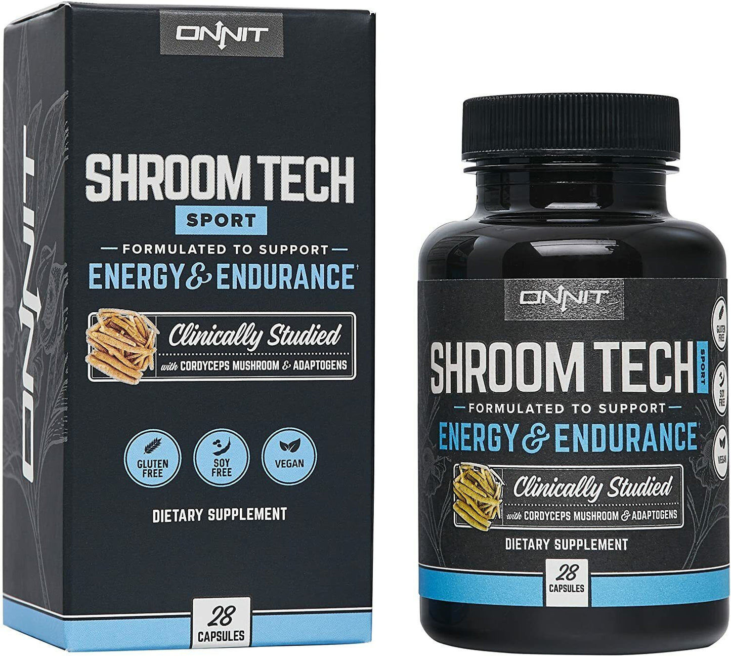 Onnit Shroom Tech Sport 28 Caps CORDYCEPS Joe Rogan JRE Alpha Brain Ashwagandha!