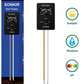Sonkir Soil pH Meter, MS-X1 Upgraded 3-in-1 Soil Moisture/Light/pH Tester Garden