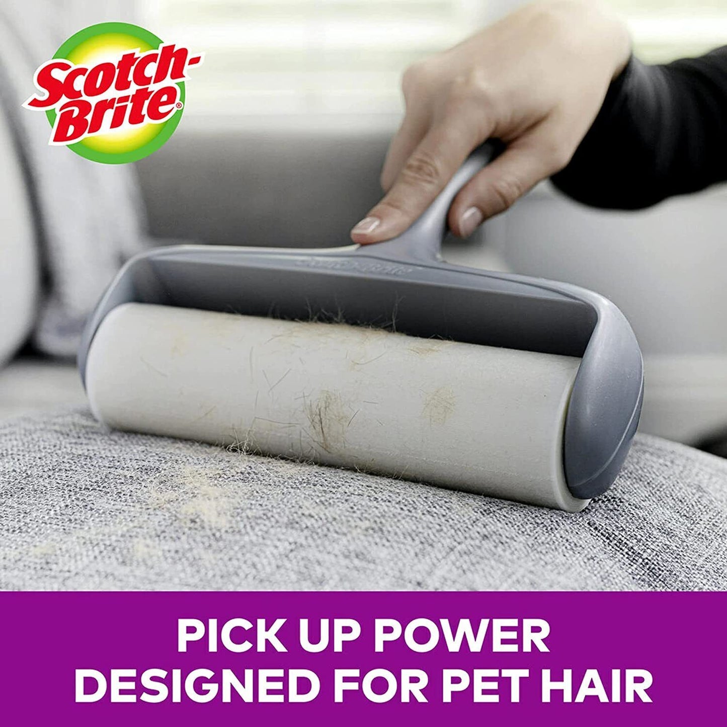 Scotch Brite Extra Sticky LARGE Surface Pet Hair Roller Fluff Remover 60 Sheets