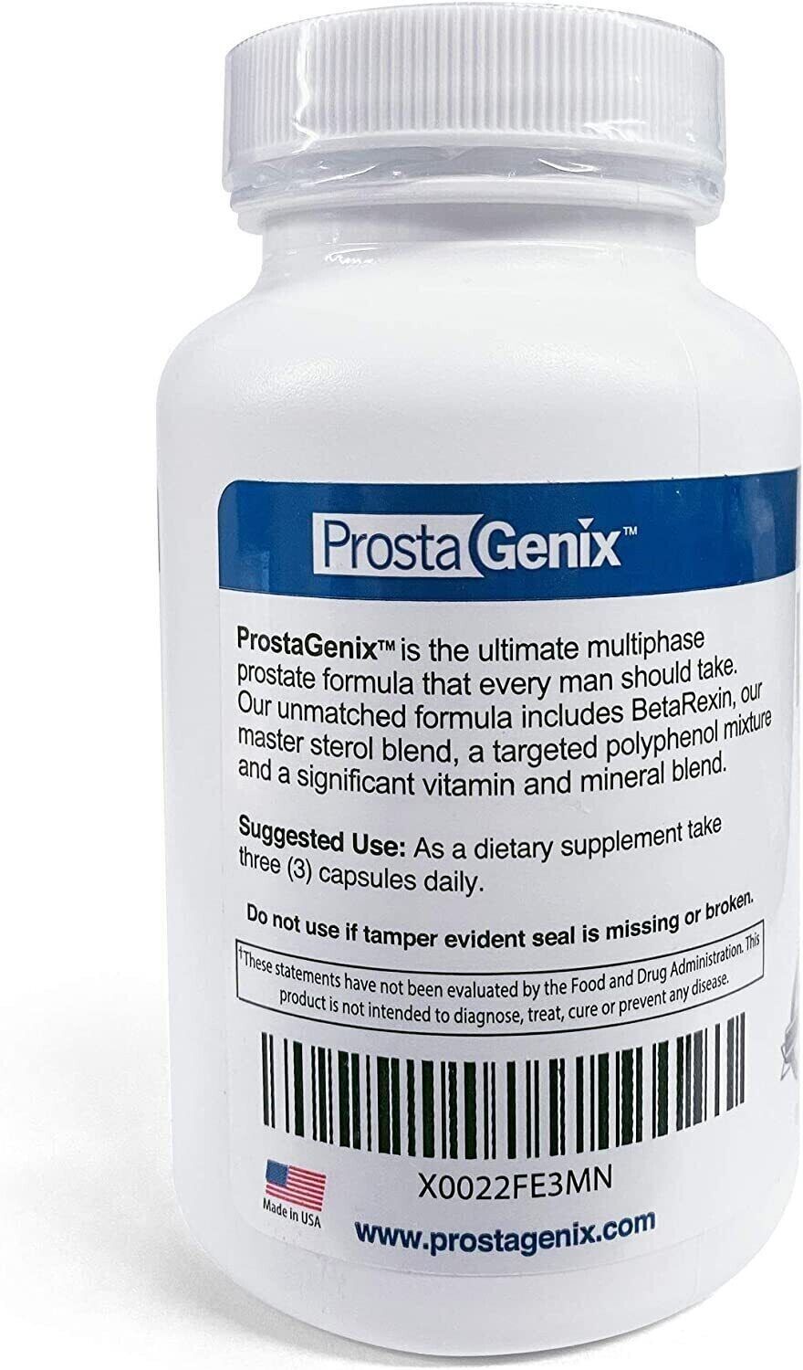 ProstaGenix Advanced Formula 90 Capsules Comprehensive Blend - FREE EXPRESS POST