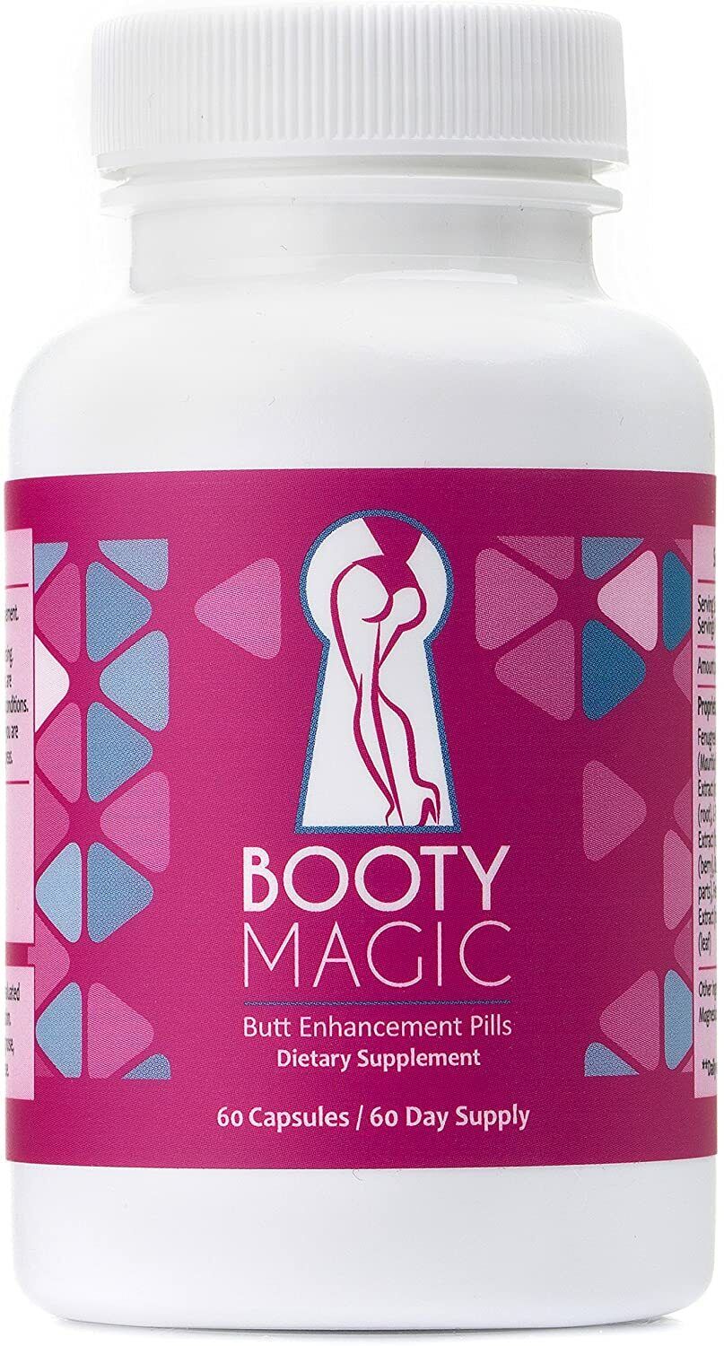 BOOTY MAGIC BUTT ENHANCEMENT PILLS Enlargement Firmer 60 Caps FREE EXPRESS POST
