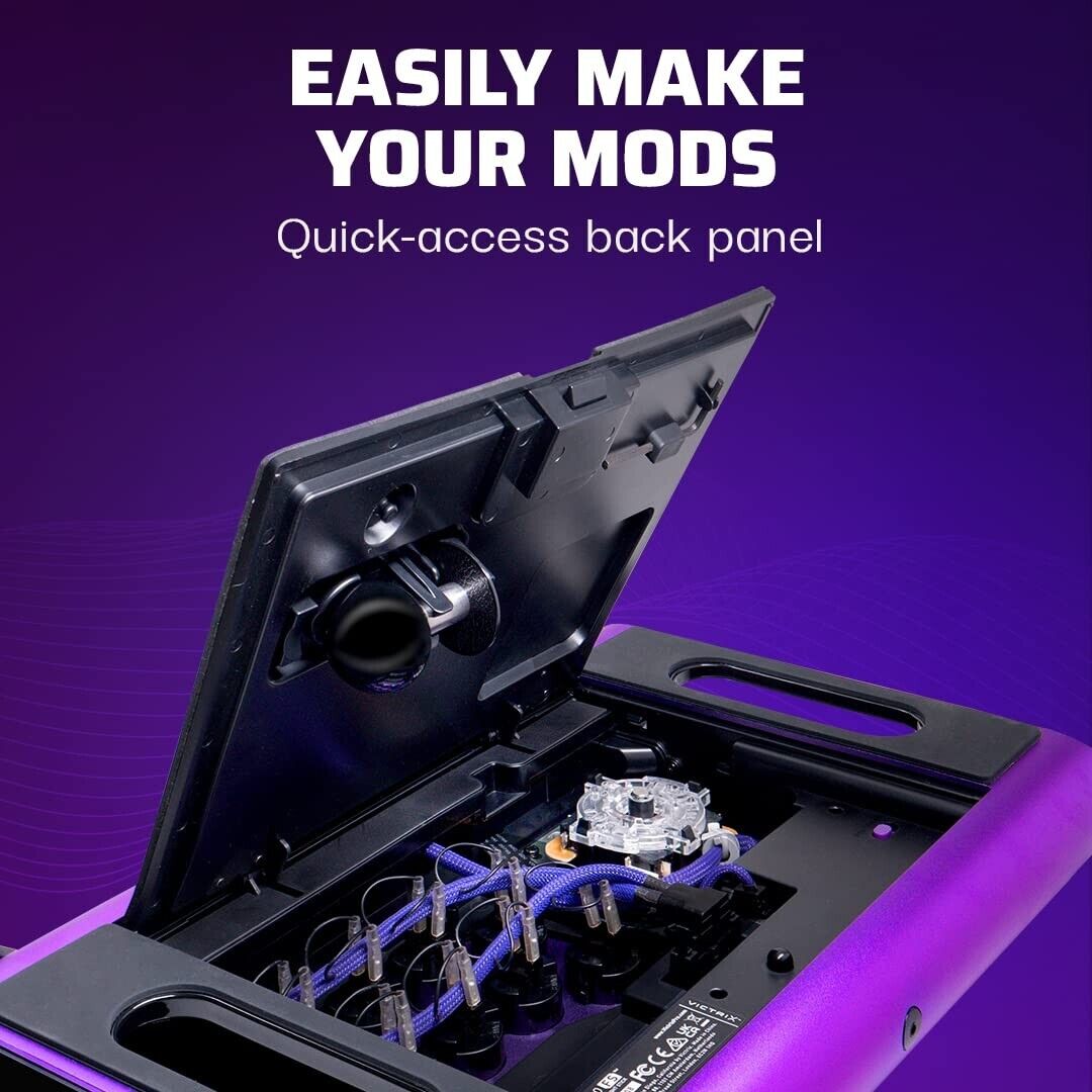 Victrix Pro FS Playstation Arcade Fight Stick Controller for PS5 PS4 PC - PURPLE