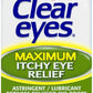 Clear Eyes Lubricant Maximum Strength Itchy Redness Dryness Eye Drops 15mL NEW