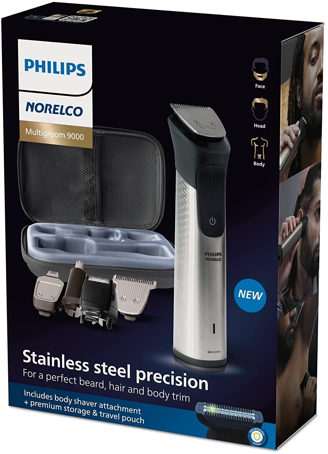 Philips Norelco Multigroom 9000 21-in-1 Head to Toe Trimmer MG9510/60 BRAND NEW