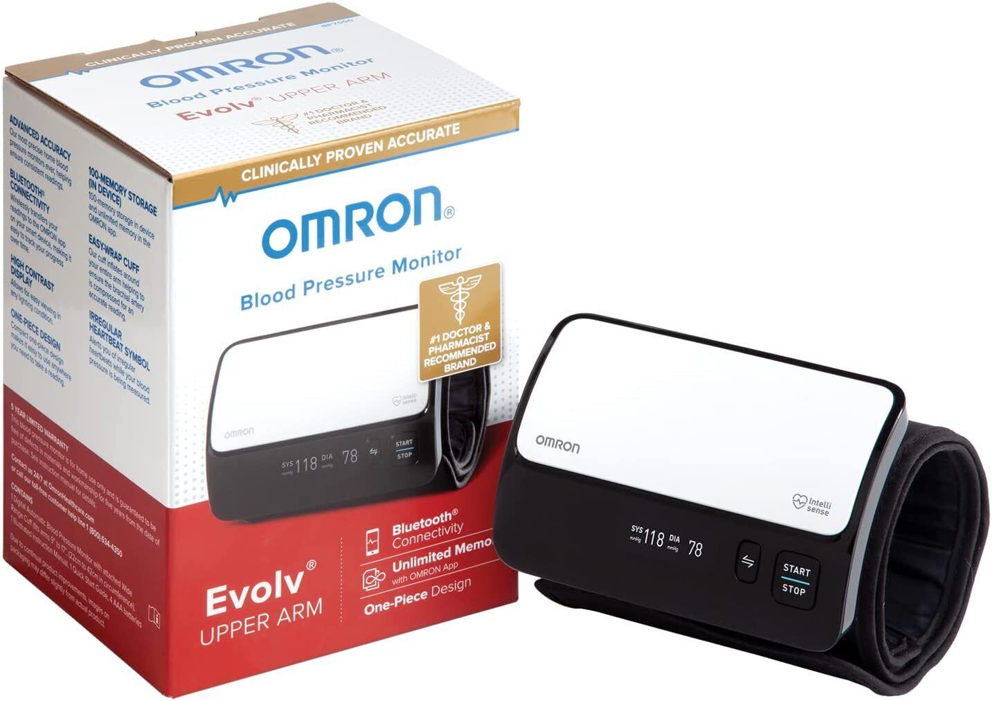 OMRON BP7000 Evolv Bluetooth Wireless Upper Arm Blood Pressure Monitor BRAND NEW