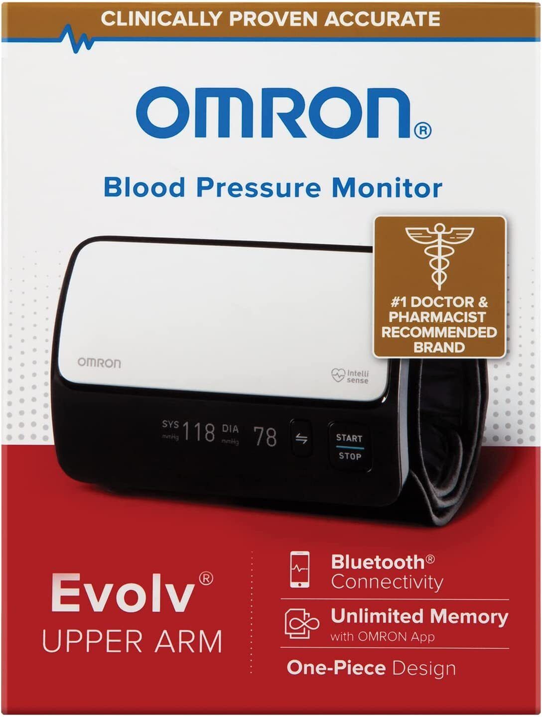 OMRON BP7000 Evolv Bluetooth Wireless Upper Arm Blood Pressure Monitor BRAND NEW