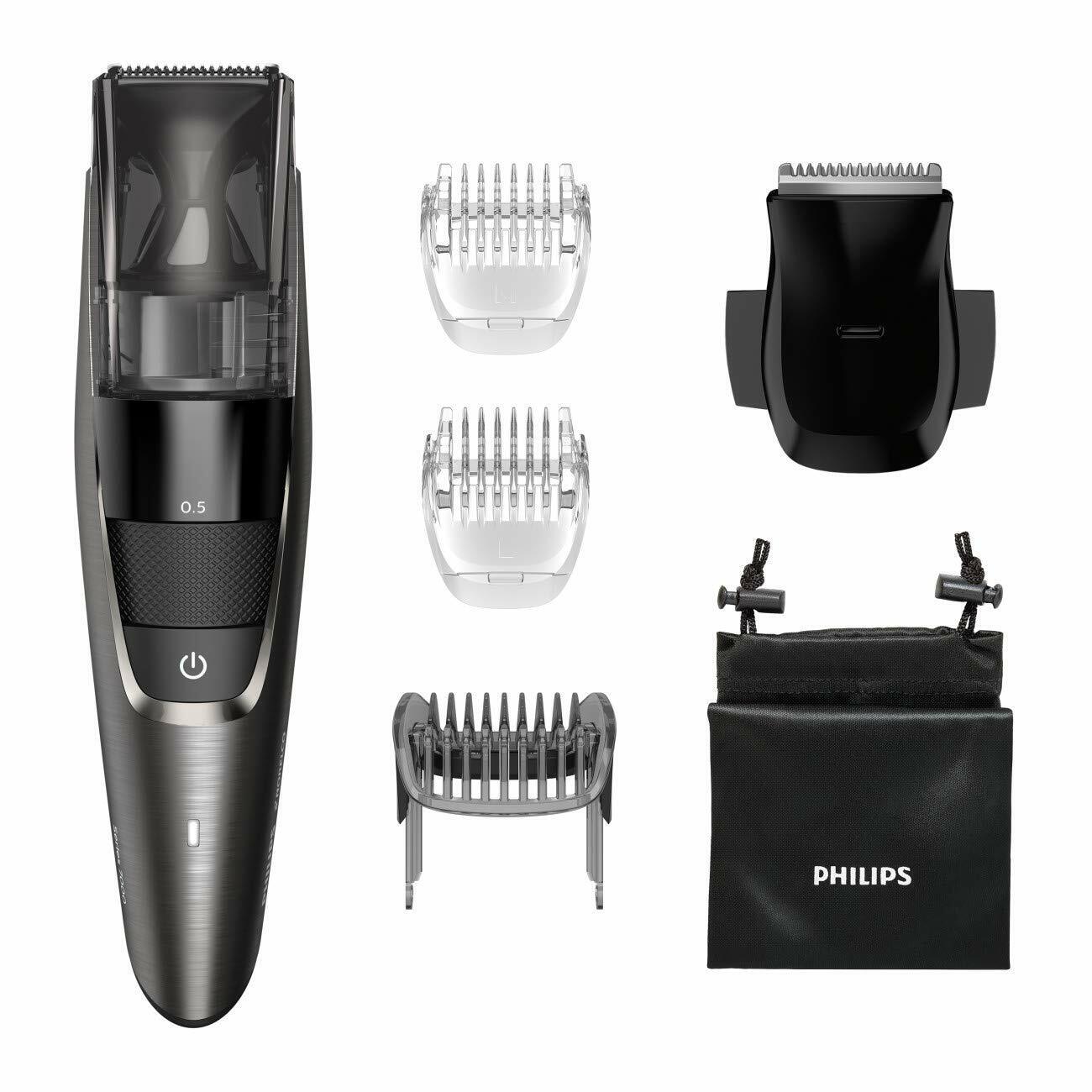 Philips Norelco Beardtrimmer Series 7500 Vacuum Beard Stubble Trimmer BT7515/49