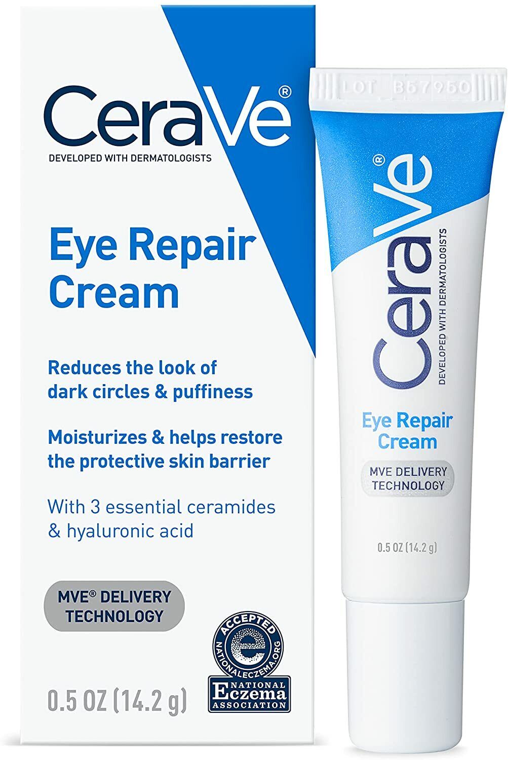 CeraVe Eye Repair Cream 14.2g Reduce Dark Circles Puffiness Wrinkles Anti-Aging
