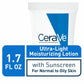 CeraVe AM Ultra Light Moisturizing Lotion SPF30 Hyaluronic Acid Sunscreen 50 mL