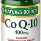 NATURE'S BOUNTY CoQ10 400mg Support Heart Health & Blood Pressure - 39 Soft Gels