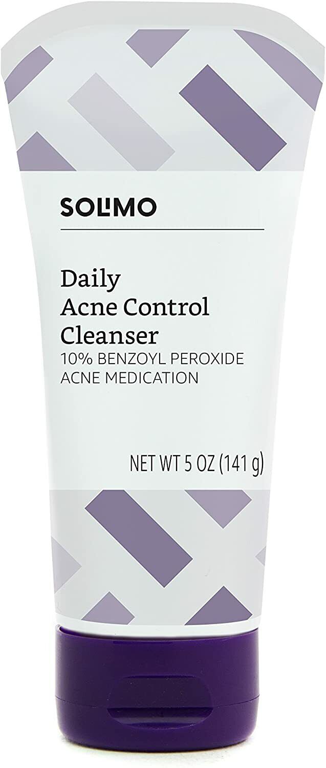 Solimo Daily Acne Control Cleanser Maximum Strength 10% Benzoyl Peroxide 141g