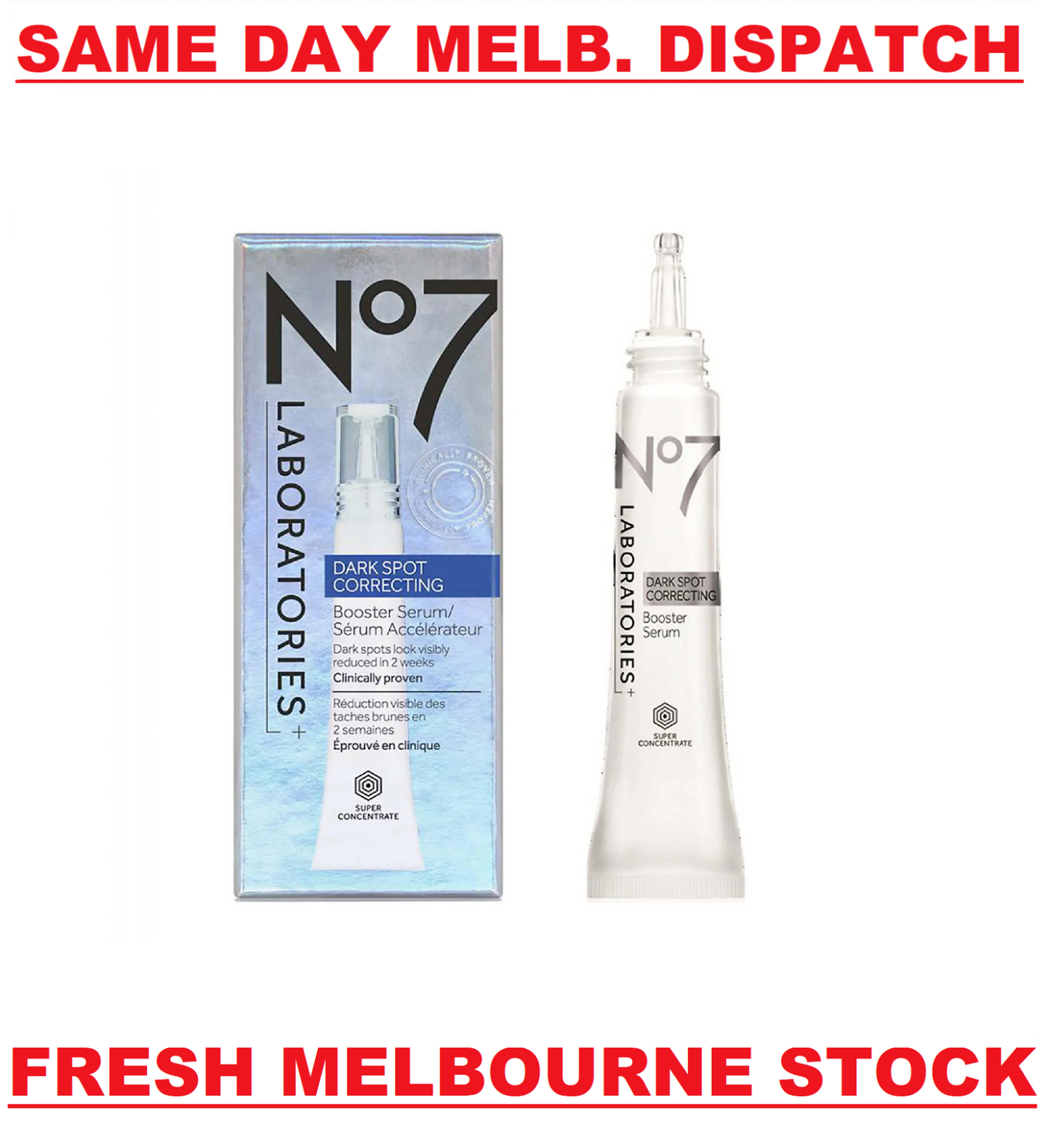 Boots No7 Laboratories Dark Spot Correcting Booster Serum Pigmentation 15mL NEW