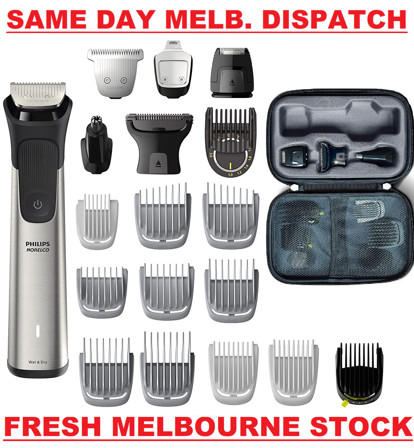 Philips Norelco Multigroom 9000 21-in-1 Head to Toe Trimmer MG9510/60 BRAND NEW
