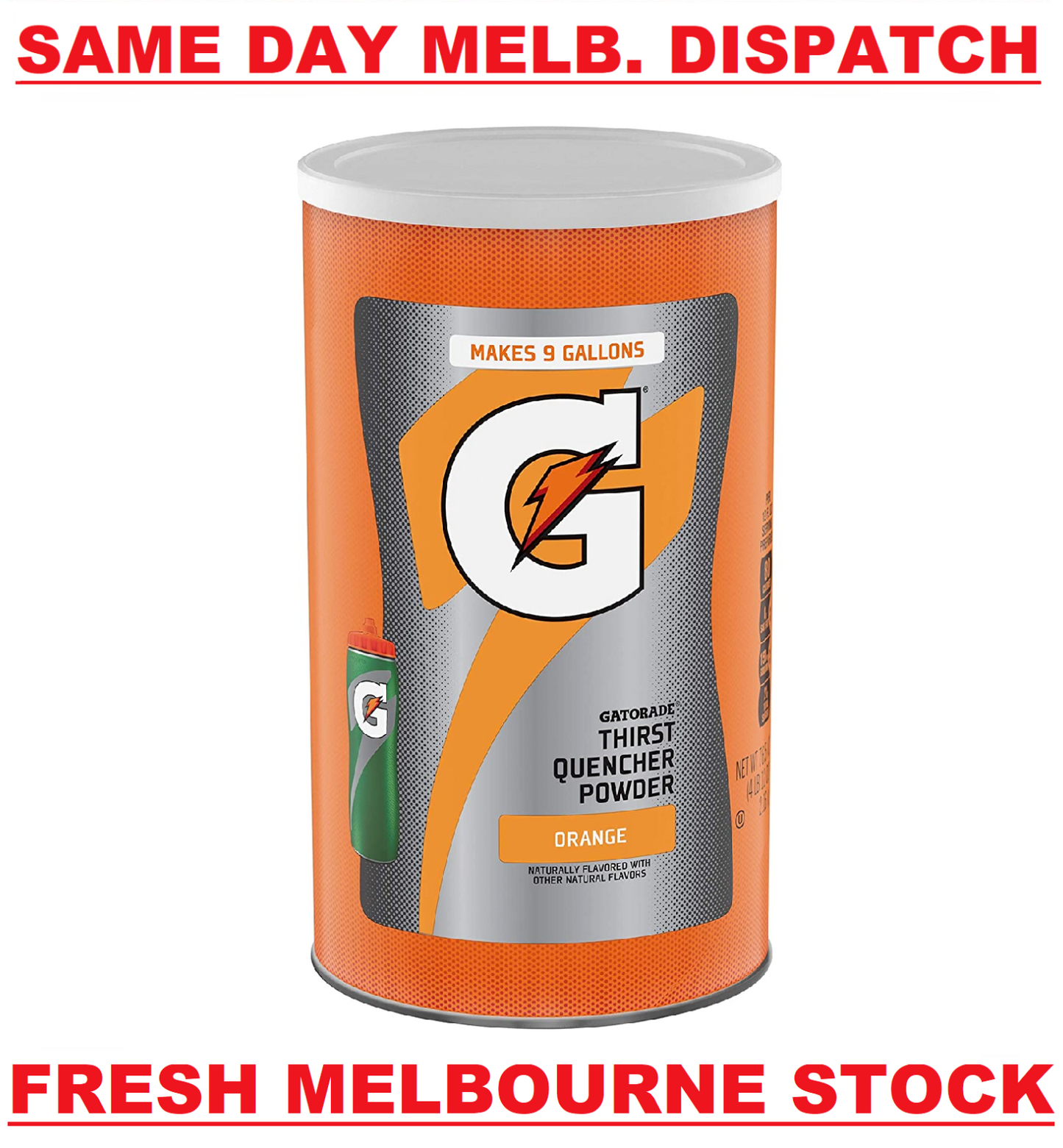 Gatorade Electrolyte Sports Powder ORANGE - 95 Serves - 2.17kg (makes 34L)