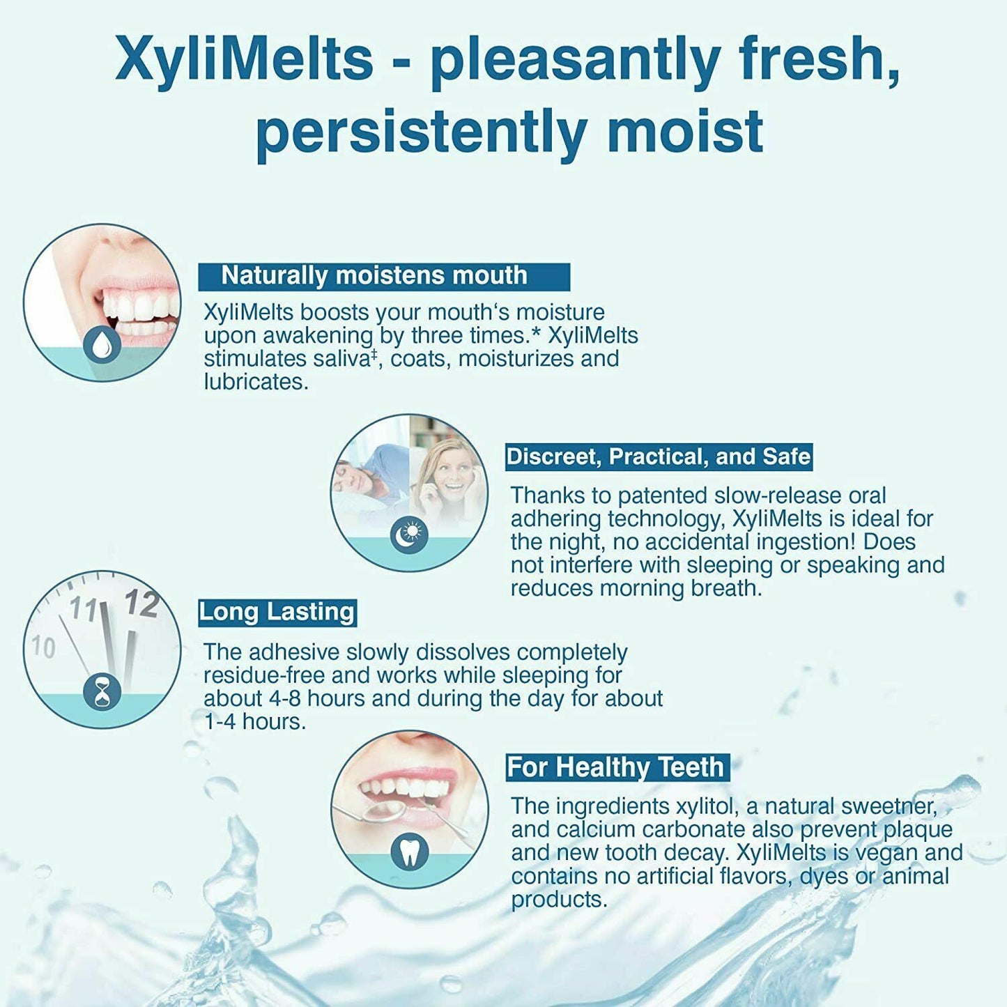 XYLIMELTS FOR DRY MOUTH MINT-FREE, 120 DISC MAILER PACK - FREE EXPRESS POST