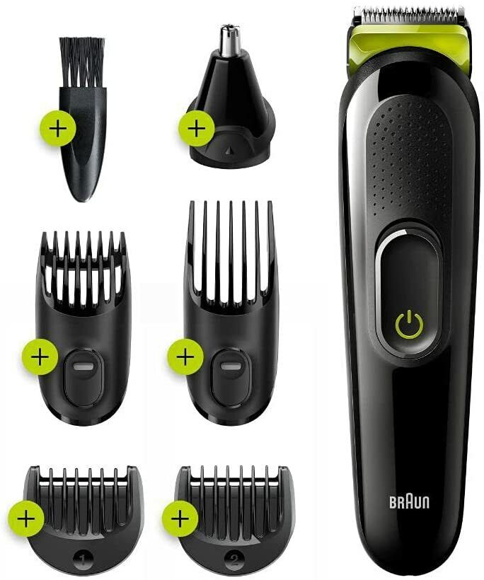 Braun 6 in 1 - All in One Trimmer 3 MGK3220 - Beard Ear Face Nose Shaver Clipper