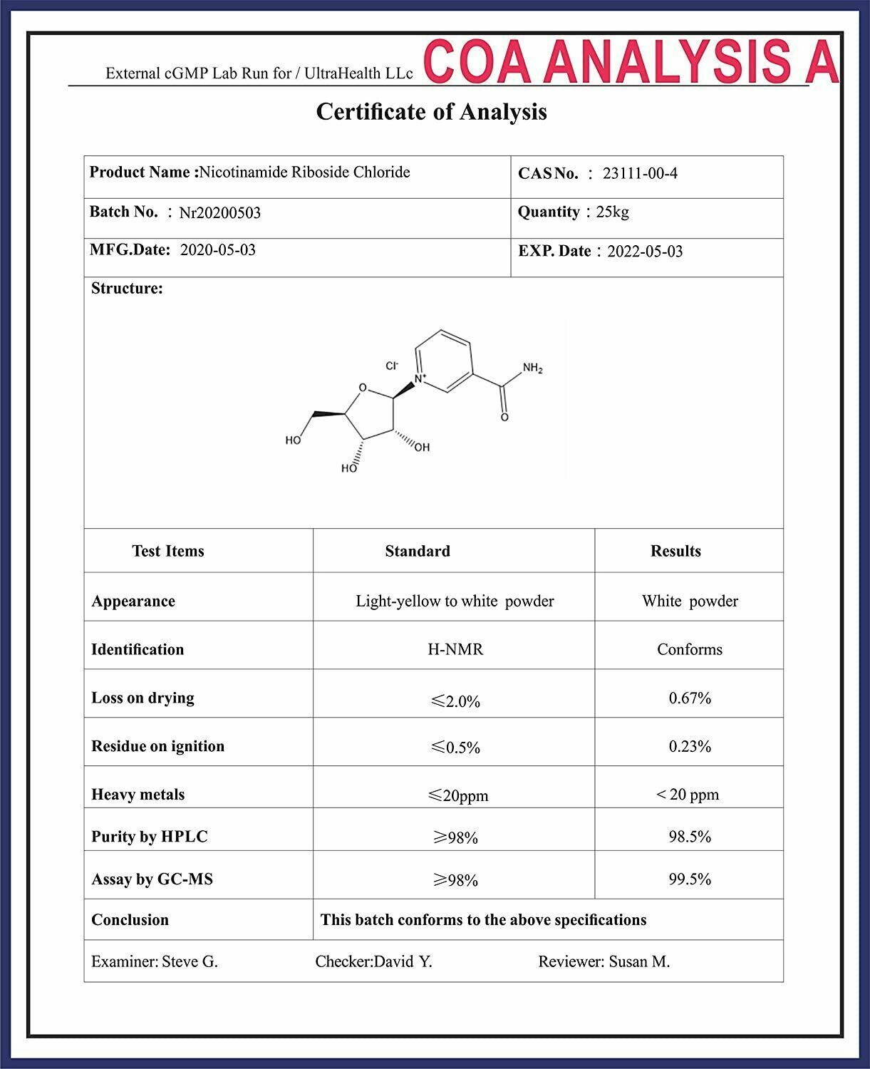 Ultra Health NICOTINAMIDE RIBOSIDE 300mg 60 Caps DOUBLE STRENGTH NAD+ Anti-Aging