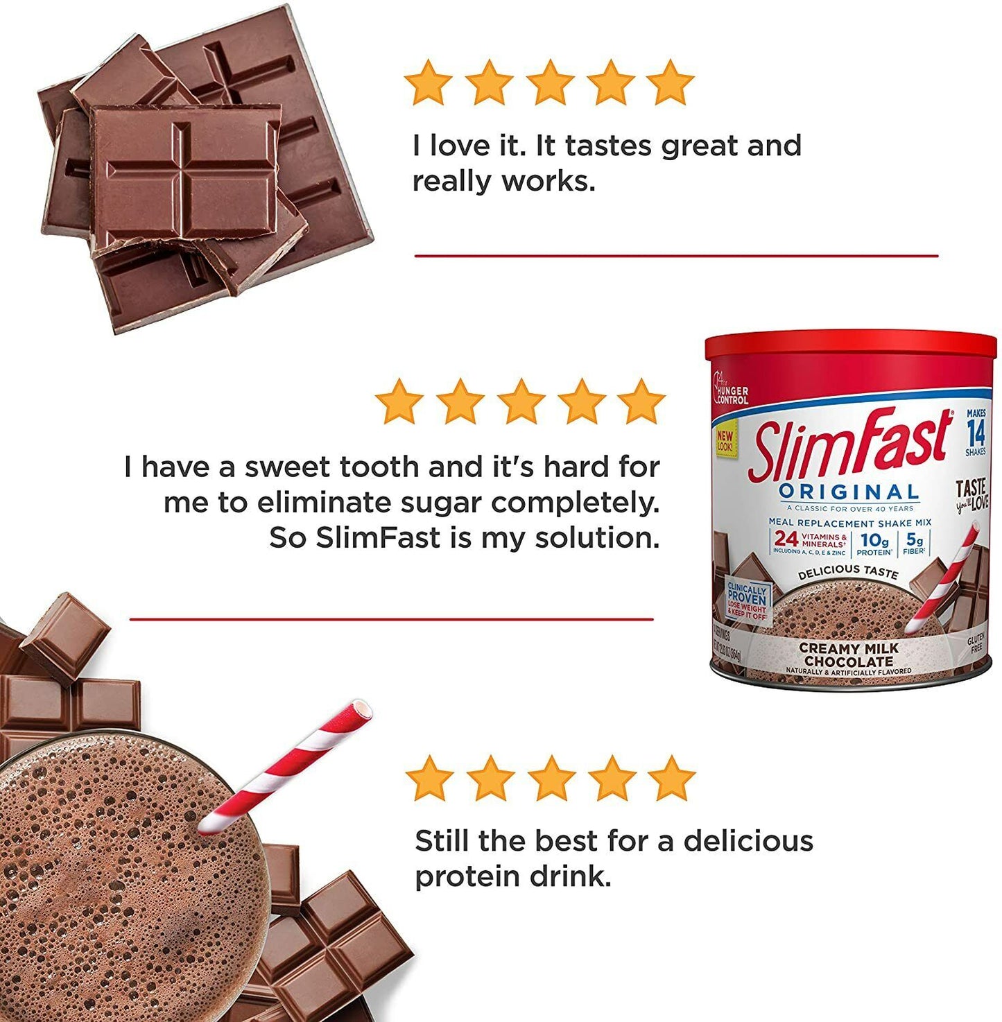 SlimFast Meal Replacement WEIGHT LOSS Creamy Chocolate 364g BBD 02/07 QUICK SALE