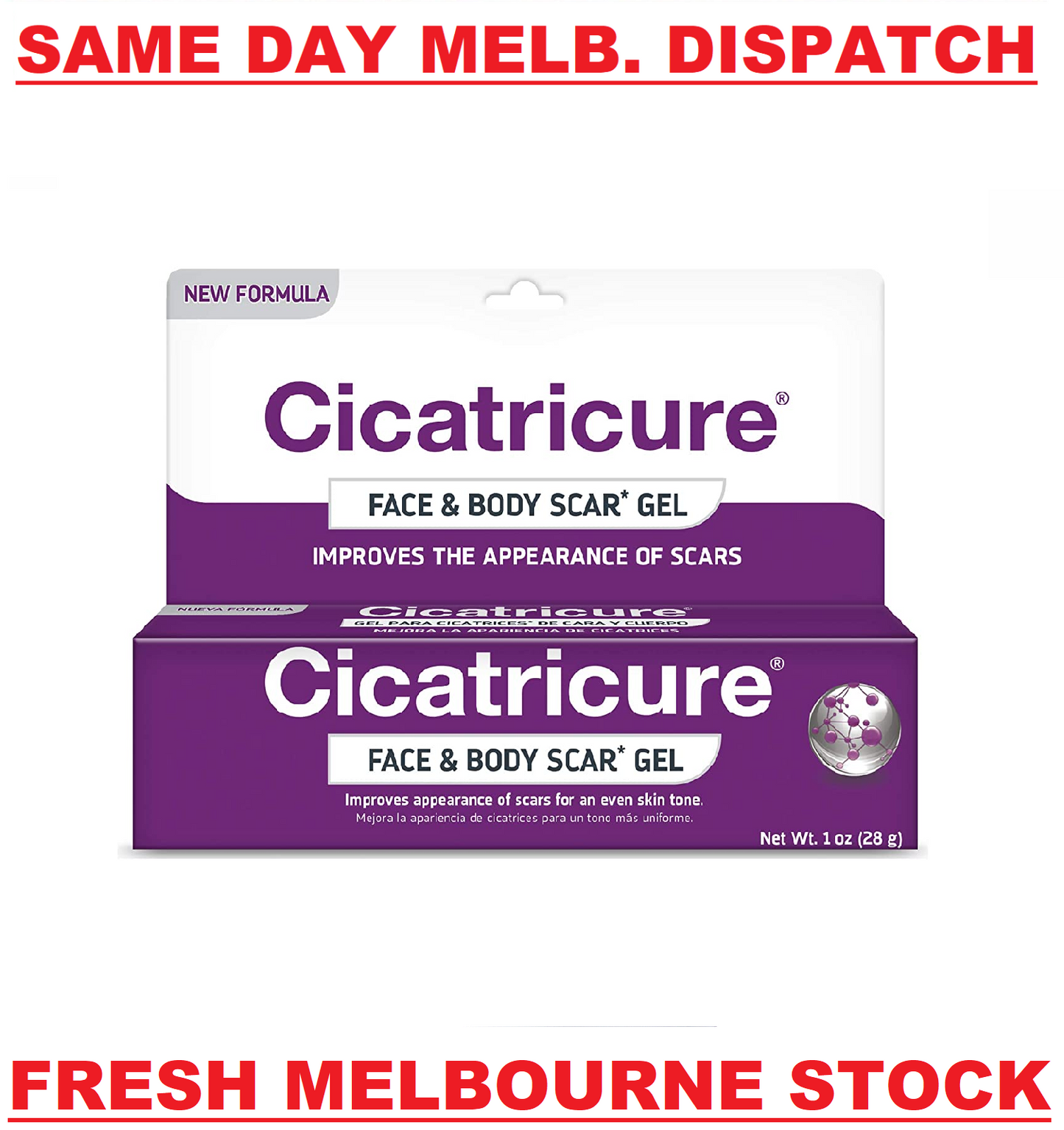 Cicatricure MEDERMA Face Scar Gel Cream Treatment 28g Skin Care Old & New Scars