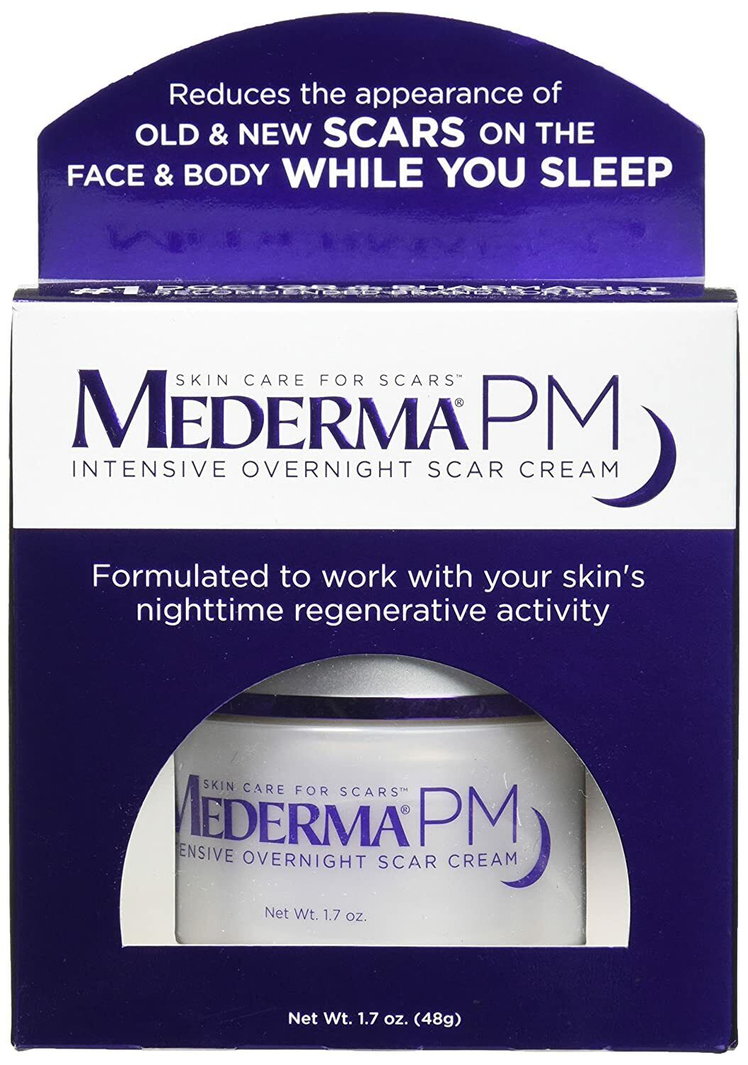 Mederma PM Intensive Overnight Scar Gel Cream Old or New Scars Injury Burns Acne