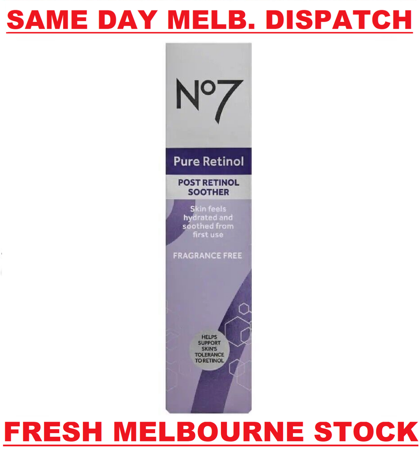 Boots No7 Laboratories - POST RETINOL SOOTHER - Anti Aging Night Cream 50mL NEW