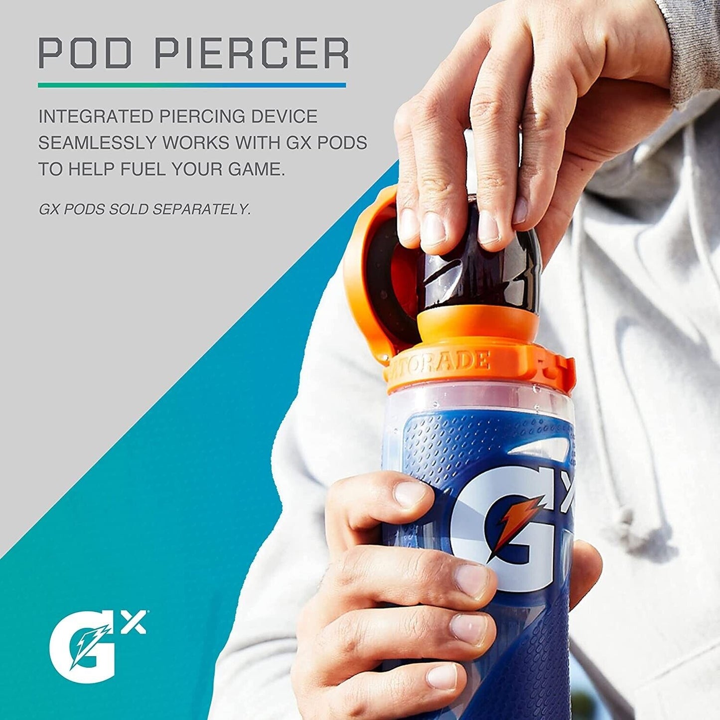 Gatorade Gx 30oz Sports Drink Water Bottle Easy Grip Leak Proof BPA FREE - GREEN