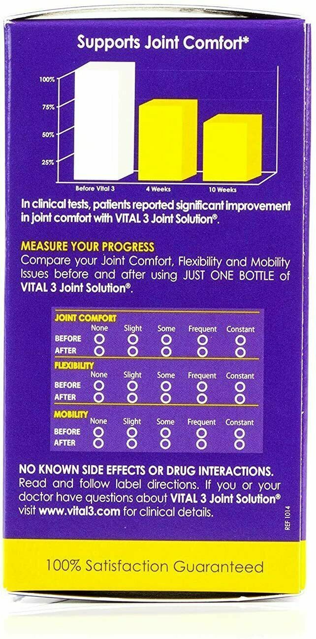 Vital 3 Joint Solution - TRIPLE PACK 126 Doses - TYPE 2 COLLAGEN Joint Comfort!