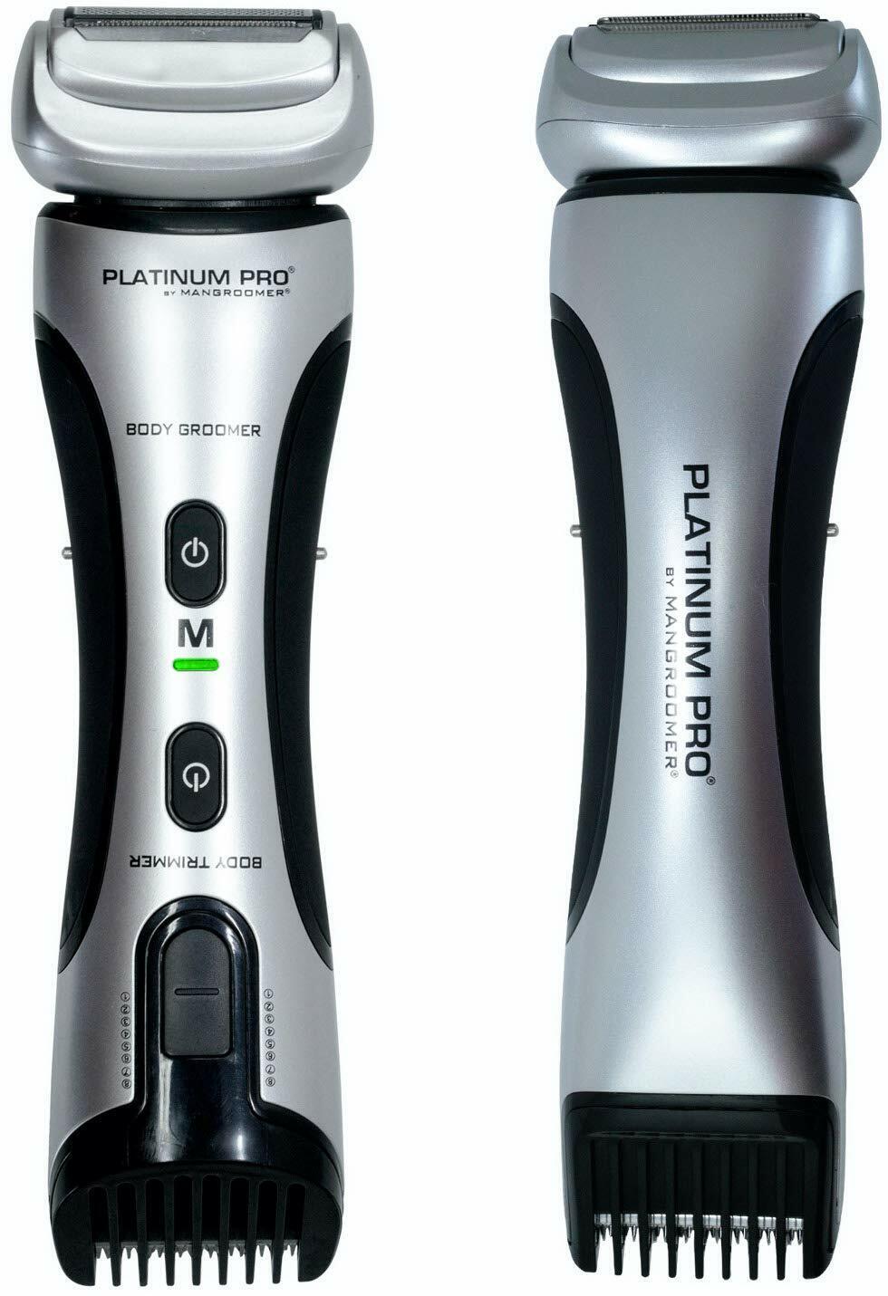 MANGROOMER Platinum PRO Body Groomer 2-IN-1 Shower Proof Dual-Sided Trimmer NEW
