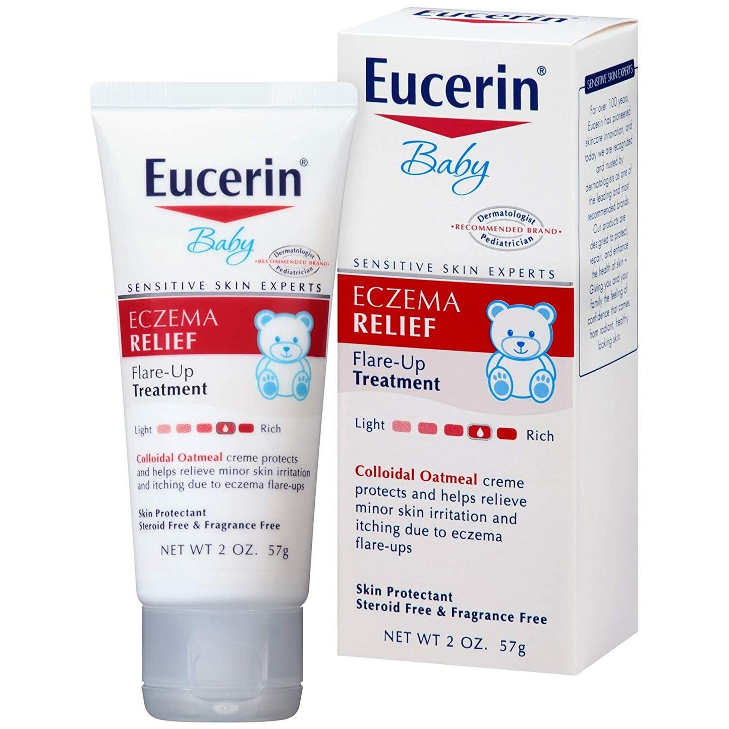 Eucerin Baby Eczema Relief Flare Up Treatment Creme Dry Itchy Skin 57g BRAND NEW