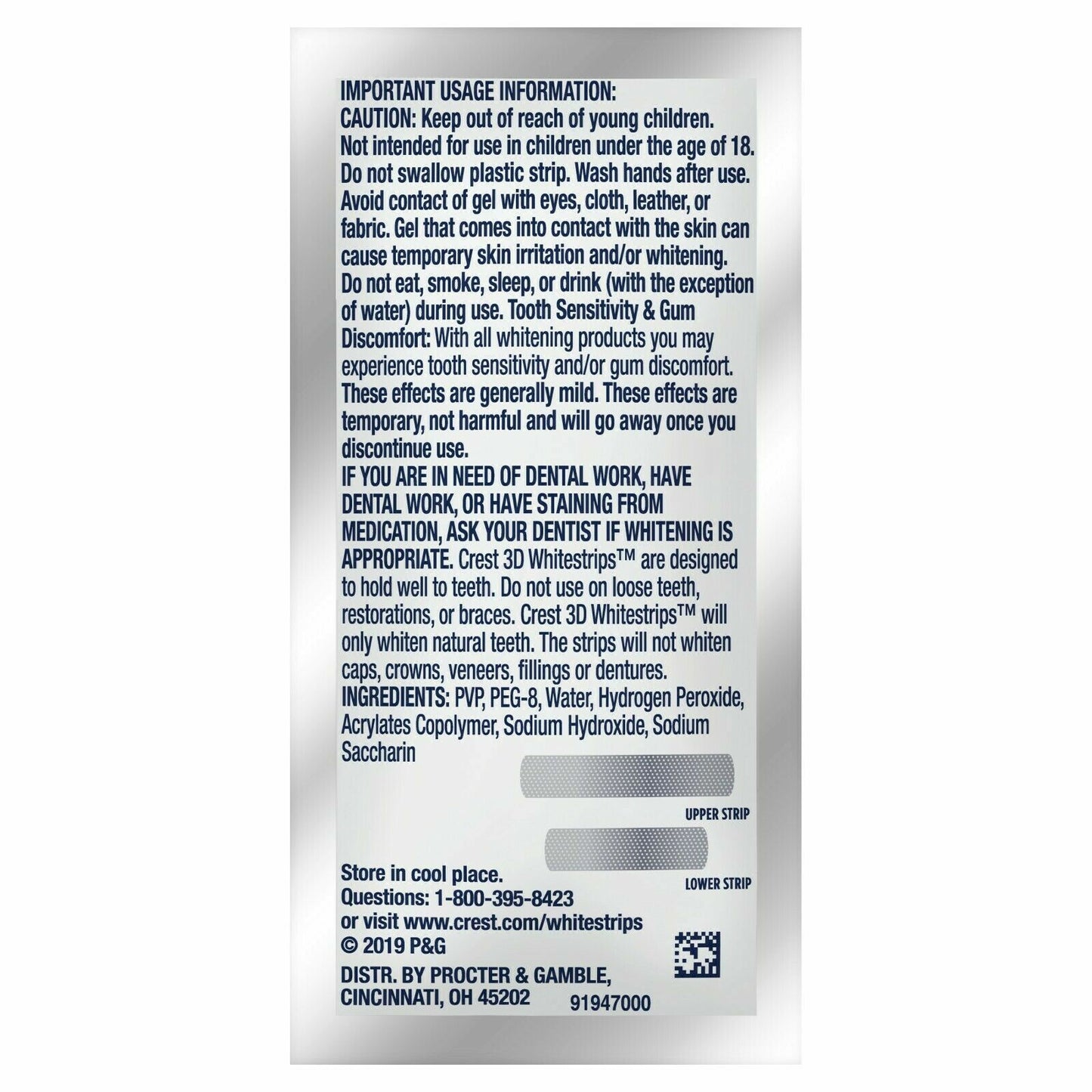 Crest 3D White 40 x Professional Flexfit Teeth Whitening Strip (20 Treatments)