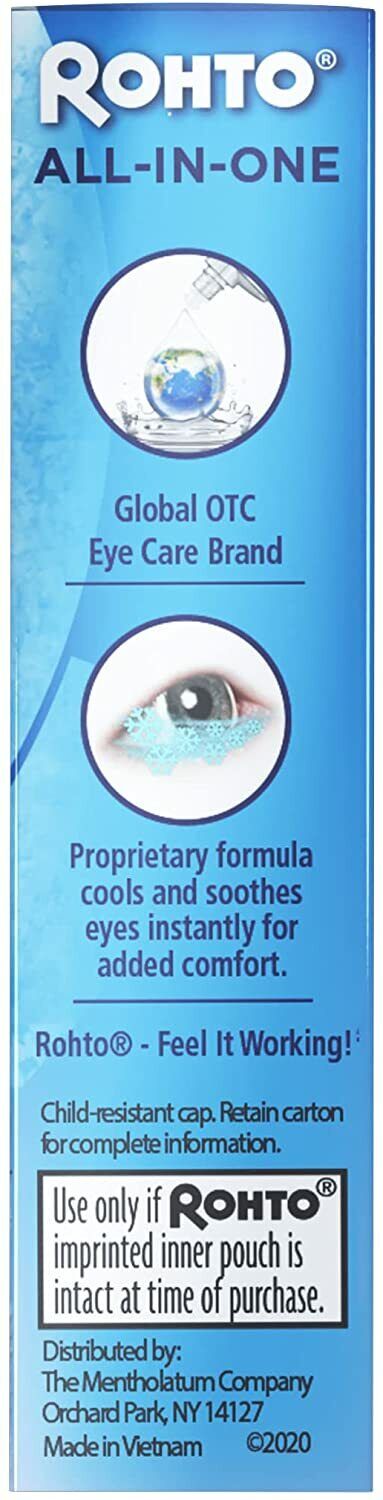 ROHTO ICE ALL-IN-ONE MULTI SYMPTOM RELIEF COOLING EYE DROPS 13ML FREE EXPRESS
