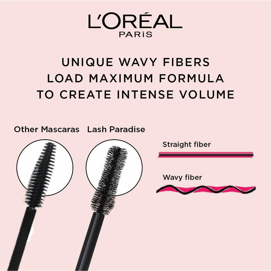 L'Oreal Voluminous Lash Paradise Mascara 7.6 mL - Waterproof Blackest Black #204