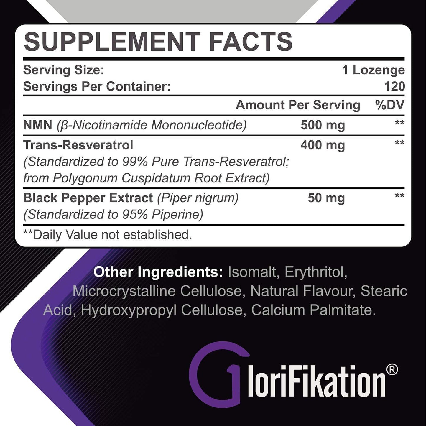 NMN 500mg + Resveratrol 400mg NAD+ ANTI-AGING 120 Lozenges - FREE EXPRESS POST