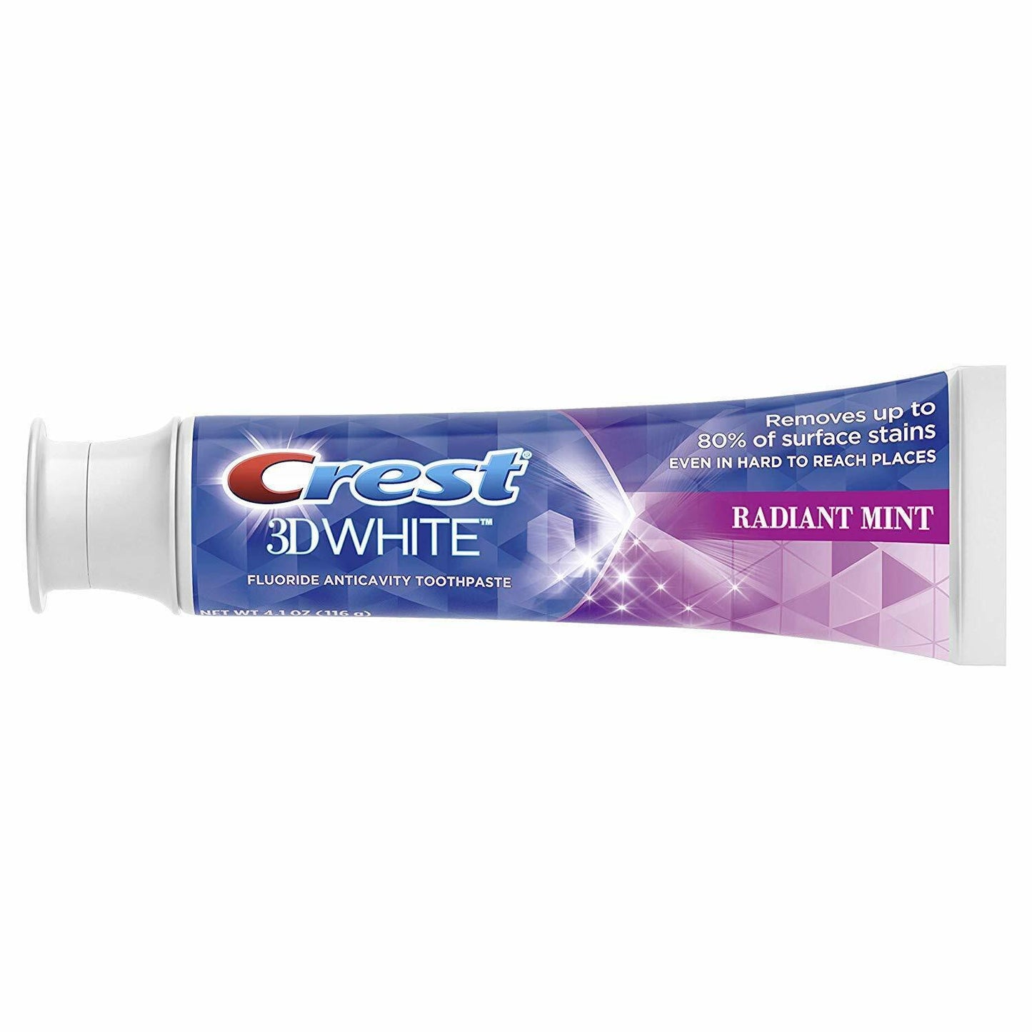 Crest 2 x 116g Pack 3D White Luxe Radiant Mint Teeth Whitening Toothpaste NEW