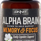 ONNIT Alpha BRAIN 30 Caps Joe Rogan JRE Nootropic Alpha GPC Huperzine Bacopa NEW