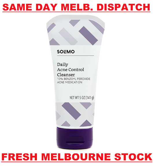 Solimo Daily Acne Control Cleanser Maximum Strength 10% Benzoyl Peroxide 141g