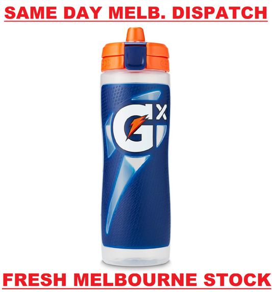 Gatorade Gx Sports Drink Bottle EASY GRIP LEAK PROOF BPA FREE 887mL - NAVY BLUE