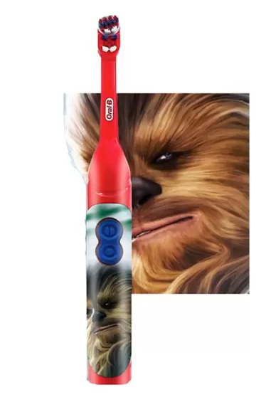 Oral-B Kids - Battery Power Toothbrush - Soft 3+ Years - Star Wars Chewbacca