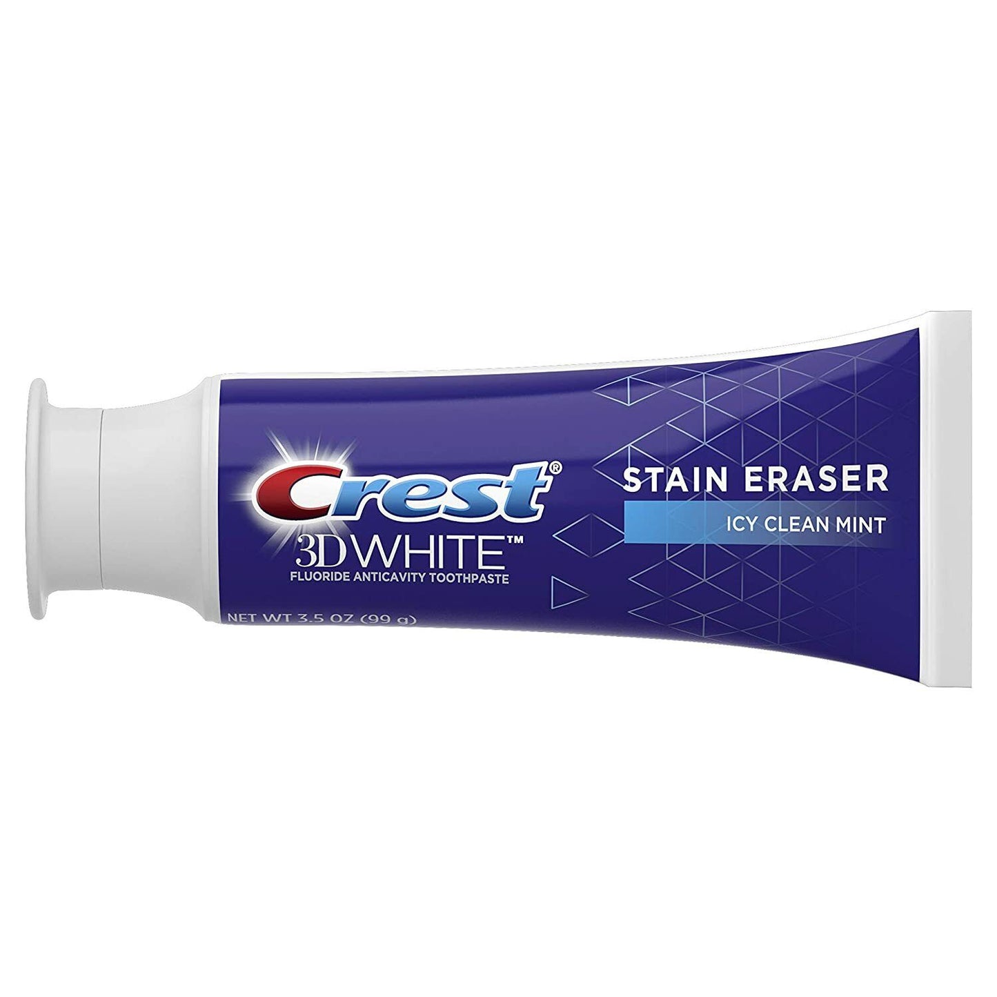Crest 2x99g Pack 3D White Stain Eraser Teeth Whitening Toothpaste Icy Clean Mint