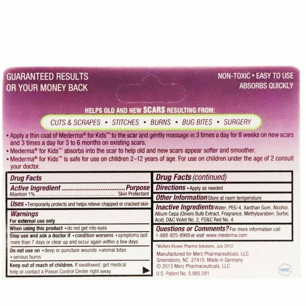 MEDERMA for KIDS Advanced Scar Gel Cream Treatment 20g Skin Care Old & New Scars