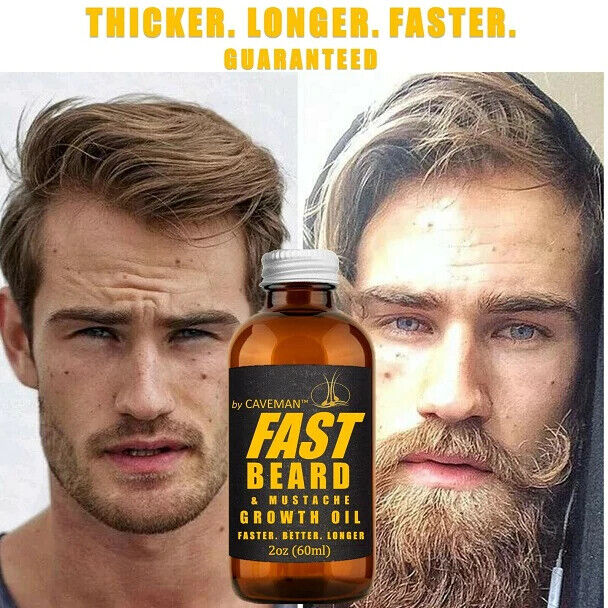 FAST GROW XL Beard & Moustache Accelerator #1 GROWTH OIL BALM 60mL FREE EXPRESS