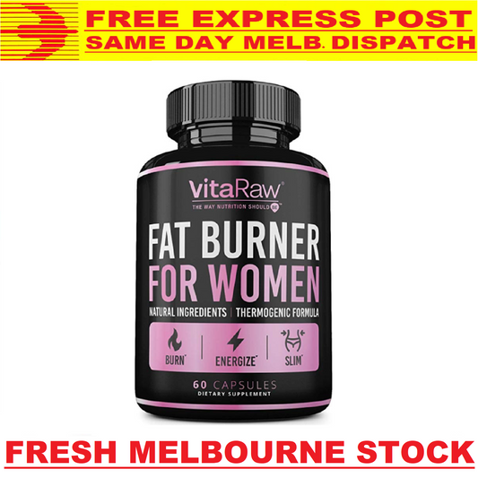 VitaRaw FAT BURNER WOMEN 60 Caps ADVANCED WEIGHT LOSS SLIMMING KETO Diet Pills!