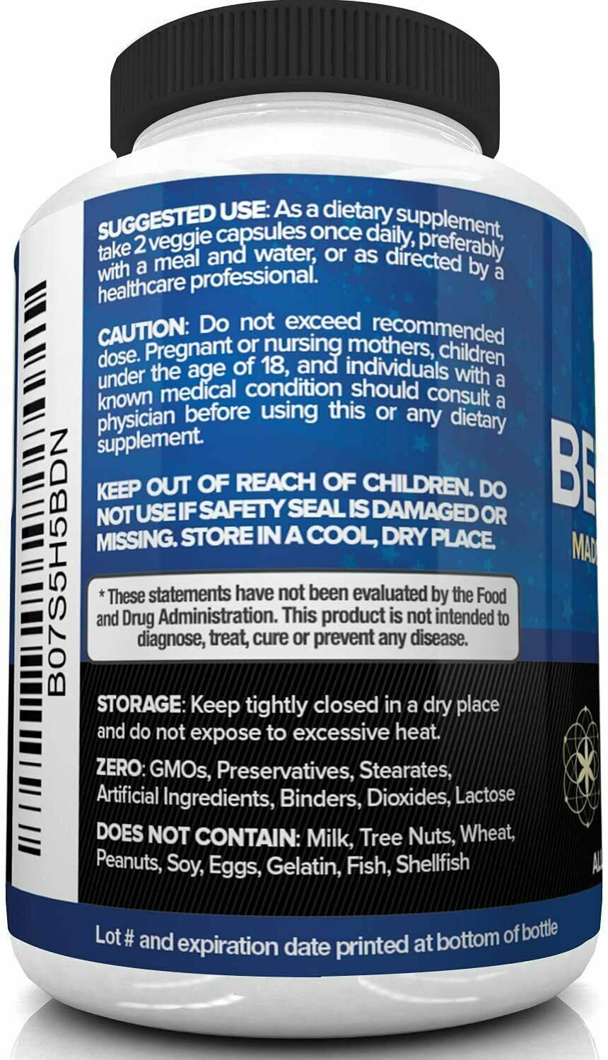 NUTRIVEIN PREMIUM BERBERINE HCL 1200mg 120 Capsules w/ ORGANIC Ceylon Cinnamon!