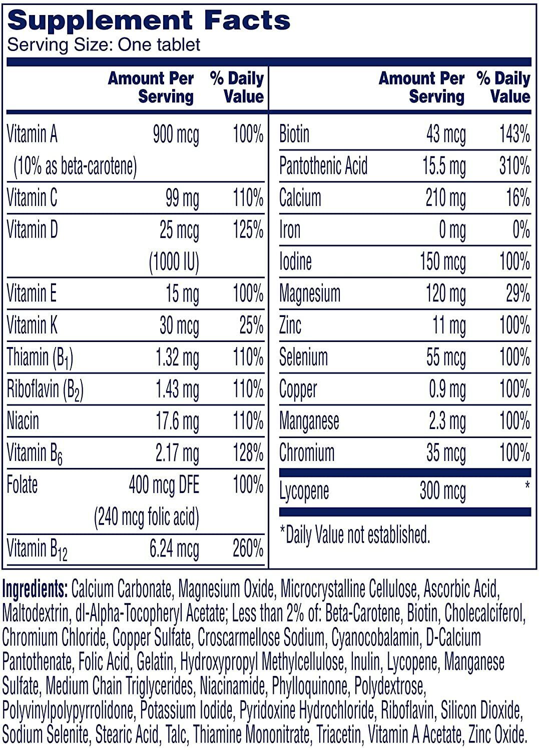 ONE-A-DAY COMPLETE Mens Multi Vitamins EXTRA STRENGTH USA QUALITY - 200 Tablets