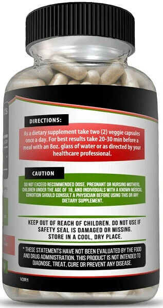 Kaya Naturals BERBERINE HCI 1200mg - DOUBLE STRENGTH PREMIUM GRADE 60 Capsules