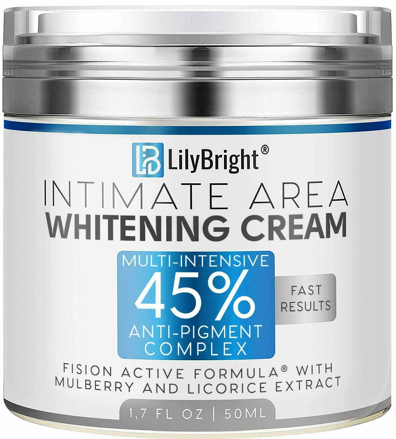 LilyBright Intimate Area Skin Whitening Cream Intensive 45% Treatment 50ml NEW
